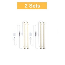 Greensindoor 전체 스펙트럼 USB 성장 라이트 바 Phyto 램프 집에서 씨앗 실내 식물 수경 법 Phytolamp 따뜻한 화이트 LEDs, 2 Sets, CHINA, EU