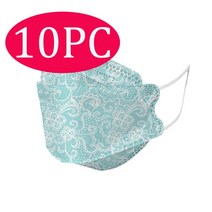 KN95 Masqu 10pcs 염료 위장 FFP2 CE Facemask 덴탈마스크, 기본, T24-X-10pcs