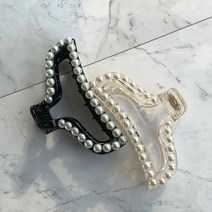 끼리몰 진주 집게핀 헤어스타일 포인트 올림머리 옷걸이