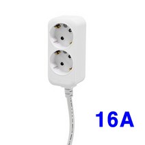 220V 돼지코 2구 1.5M 접지플러그 전기멀티탭 콘센트