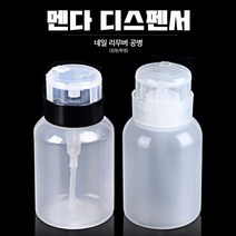 [국시 재료] 멘다 디스펜서 펌프형 젤 리무버 공병 200ml, 투명