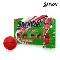 스릭슨 소프트필 브라이트 무광 골프공 2피스 43mm, 레드, 24개