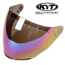 KYT NFJ 오픈 페이스 헬멧 쉴드 3 종 색상 가능 범용 헬멧 유리 KYT NFJ, [04] iridium red