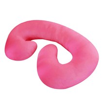 지퍼 커버가 있는 임부용 베개 C형 전신 볼스터 쿠션 11가지 색상 이용 가능, 설명, 레드