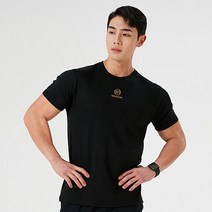 허그본 프리미엄 모달 크라운 HV 액티브골드 머슬핏 반팔