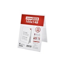 쇼케이스A6(양면/세로) 0687 POP꽂이 아크릴꽂이 105x148 (mm) 1개입, 4개