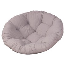 60x60cm 안뜰 좌석 쿠션 패드 해먹 등나무 s 요람을위한 이동식 교체 야외 좌석 쿠션, 폴리에스터, 회색 60cm