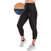 ems트레이닝 ems운동 ems벨트 Sweat Shaper 신치 레깅스 하이 웨이스트 압박 슬리밍 사우나 복부 컨트롤, 01 블랙._03 Large