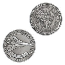 기념주화 미국 해군 F-14 Tomcat 싸우는 항공기 기념품 동전학과 실버 도금 동전, 한개옵션0