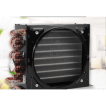 열교환기 냉각 판형 물콘 쿨러 공냉식 냉장고 동관, 1HP 콘덴서