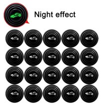 새로운 빛나는 로고 자동차 문 닫기 충돌 방지 실리콘 패드 방음 조용한 버퍼 스티커 가스켓 액세서리 20 개