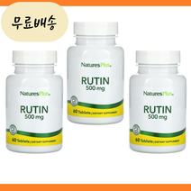 루틴 rutin 500mg 60개입 3개 [미국 직배송]