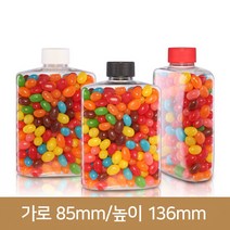 페트병 밀크티병 납작페트 350 - 28파이, 빨강, 1개