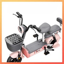 배터리 바이크 전동자전거 전기바이크 배터리 포함, 20A  약 100km(핑크)48V 12