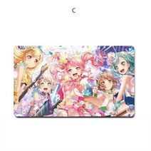 SKANDSALO 뱅 드림 BanG Dream 마우스 패드 장패드 22종, .개, C + 80x40x0.3CM
