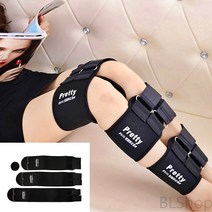 다리 보정 벨트 블랙 XL 오다리밴드 하체운동밴드