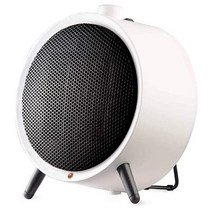 Honeywell HCE200W UberHeat 세라믹 화이트 에너지 효율적인 공간 절약 휴대용 히터 2가지 열 설정 및 조절 가능한 온도 조절기 포함 거실 침실 사무실용, 화이트.