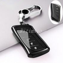수입차 부품 튜닝 렉서스 호환 장치 tpu 원격 키 케이스 커버 쉘 lexus nx es ux us rc lx gx is rx 200 250h 350h ls 450h 119, 검은색
