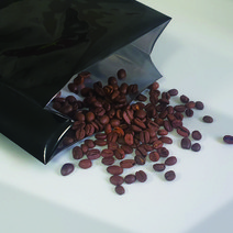 무광 유광 화이트 실버 블랙 커피봉투 1kg M방봉투 가스배출 띠지 부착, 블랙(유광)