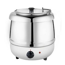 전기 가열 보온 국데우는 통 조식 업소용 국냄비 절연, 13L 드럼형 블랙+국자, 13L 드럼형 블랙 +국자