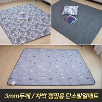 (신상품) 한일의료기 포근한하루 무전자 탄소발열 초슬림 전기매트 전기요 탄소매트/차박/캠핑용, 기모그레이, 더블_145x200