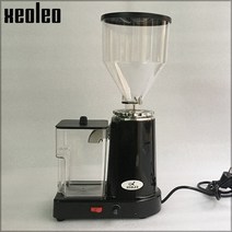 업소용 콩 도토리 곡물 식품분쇄기 콩물기계XEOLEO-전기 커피 그라인더 200W 에스프레소 머신 터키식 밀러, 02 Black_01 110V_02 EU