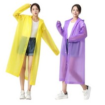 EVA 여성 레인코트 우비 비옷 성인 캠핑 등산 휴대용