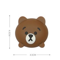 벽 스티커 장식 1pc 패션 도어 스토퍼 도어 손잡이 고무 펜더 잠금 보호 패드 크래시, 3
