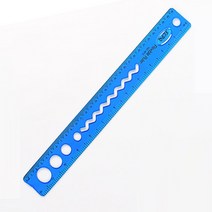 30cm 소프트 눈금자 접이식 투명 측정 문구 학생 사무용품 다용도 DIY 드로잉 도구, Blue