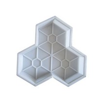 문양 형틀 거푸집 보도블럭 시공 콘크리트 금형 DIY 경로 만들기 정원 포장 플라스틱 도로 벽돌 돌 시멘트 장식 드롭 쉬핑, WHITE