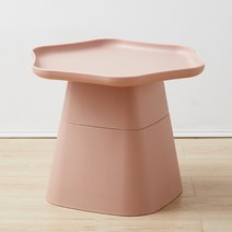 북유럽 디자인 미니탁자 예쁜 사이드 테이블, 육각 - 핑크 - 대