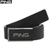 핑 핑(PING) 골프웨어 봄 블랙 남성 각개 로고 장식 벨트 111B1BT804_BK