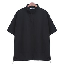 루찌 MZ-루키 반지퍼 카라 아노락 반팔 티셔츠