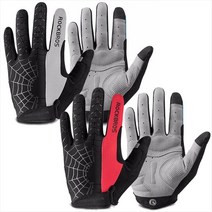 자전거 스포츠장갑 스파이더 장갑 스펀지패드, 레드