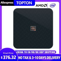 Topton-저렴한 미니 Pc 게이머 AMD 라이젠 9 5900HX 7 5800H 프로세서 윈도우즈 11/10 프로 포켓 컴퓨터 HDMI2.0 DP c타입 3 * 디스플레이 PC, CHINA, 16GDDR4 512GSSD WiFi, Ryzen 5 5500U