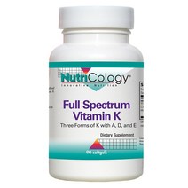 뉴트리콜로지 Nutricology 풀 스펙트럼 비타민K 소프트젤, 90개입 × 1개
