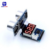 초음파센서 Diymore hc sr04psr04 초음파 센서 hc sr04 측정 거리 센서 arduino 로봇용 led 디스플레이 모듈, sr04p 센서