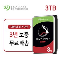 씨게이트 아이언울프 3TB 3테라 NAS HDD NAS용 하드디스크 데이터복구