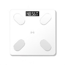 블루투스 체지방 bmi 스마트 전자 저울 lcd 디지털 욕실 무게 균형 체성분 분석기, 03 WHITE