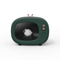 크리스탈 스톤 무선 가습기 디퓨저 휴대용 인테리어 실내 무드등 tv 400ml 만화 귀여운 애완 동물 아로마 테라피 가정용 usb 공기 극장 스타일 야간 조명, [02] 그린 little sheep