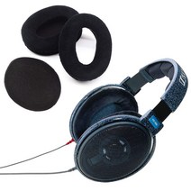 HD600 교체용 이어패드 헤드폰 쿠션 커버 HD650 HD6XX HD660S 호환, 이어솜(1쌍) + 이어패드(1쌍)