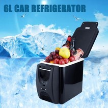 2 in 1 휴대용 12v 자동차 냉장고 냉동고 히터 6l 미니 자동차 냉동고 쿨러 앰프 따뜻한 전기 자동차 집 여행 냉장고, 없음