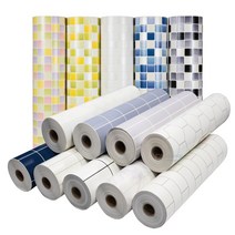 HD현대시트 주방 욕실 방수 발포 타일 시트지 16색상 (1롤 폭50cm x 길이15미터) 커터칼 헤라 제공 시공 키트, 선택.01_20420_바둑타일 흰색
