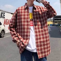 남방자켓 남자 체크 남방 캐주얼 셔츠 레이어드 코디 데일리