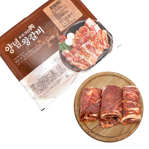 양념 돼지 갈비 숯불돼지 왕갈비 갈비구이 고기 주물럭, 돼지왕갈비 5kg