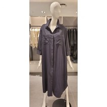 보니스팍스 아웃포켓 셔츠형 롱 원피스 (BB18OP040)