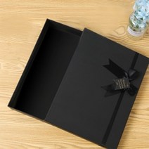 블랙 선물상자 28x20cm 리본달린상자 박스선물포장