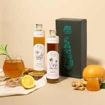쌍계명차 프루트 허니 과일청 2입 세트, 사과 히비스커스 380g, 배도라지 380g