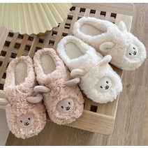 양 털슬리퍼 4color / 캐릭터 털실내화