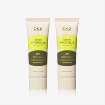 씨케이디 그린프로폴리스올커버리 선크림 SPF50+ PA++++, 2개, 40ml